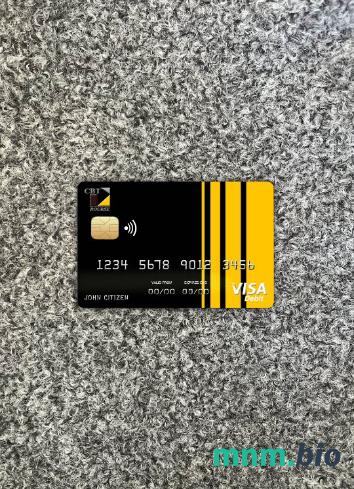 Chad Commercial bank Tchad wygląd zdjęcia karty wizowej skan PSD + zdjęcie